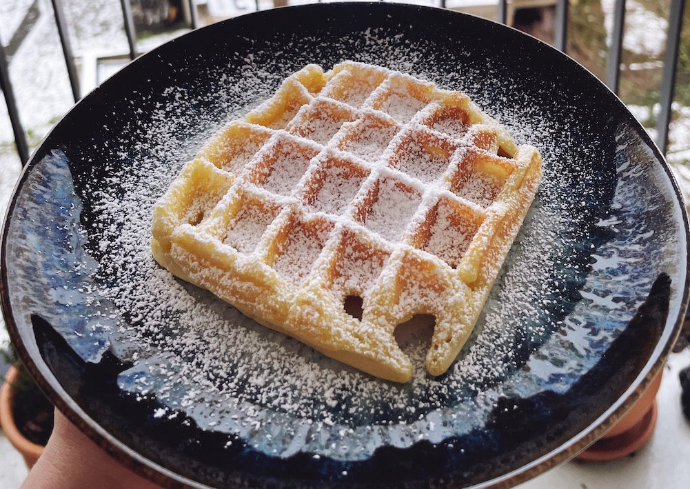 Waffeln mit Olivenöl backen: Fluffig, leicht, zitronig