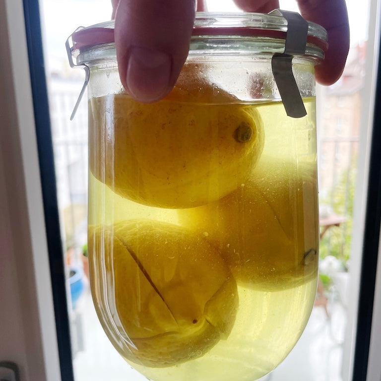Eingelegte Zitronen und Zitronenpesto