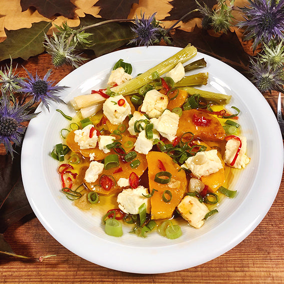 Öldorado-Ofenkürbis mit Birnenbalsam