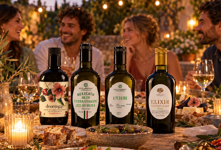 Olivenöl-Verkostungsset: 4 Bio-Öle aus Italien & Spanien
