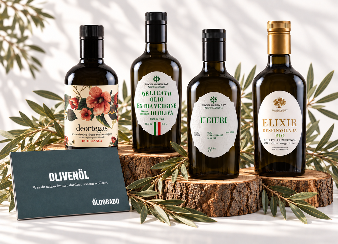 Olivenöl-Verkostungsset: 4 Bio-Öle aus Italien & Spanien