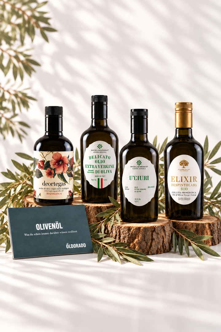 Olivenöl-Verkostungsset: 4 Bio-Öle aus Italien & Spanien