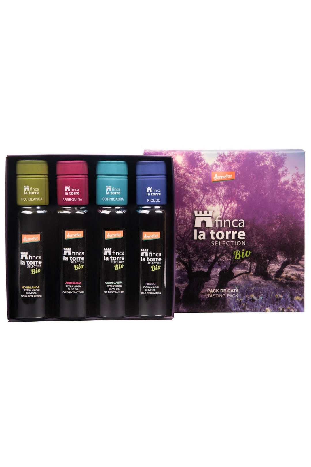 Bio Olivenöl Geschenkset - 4 sortenreine Bio Olivenöle aus Andalusien