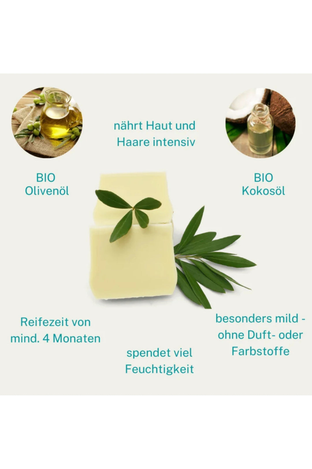 Milde Olivenölseife