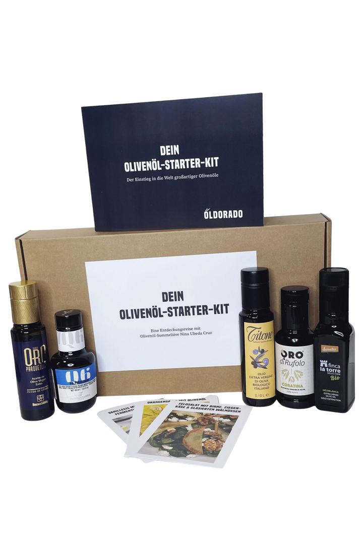 Olivenöl-Starter-Kit: Der Einstieg in echtes Olivenöl.