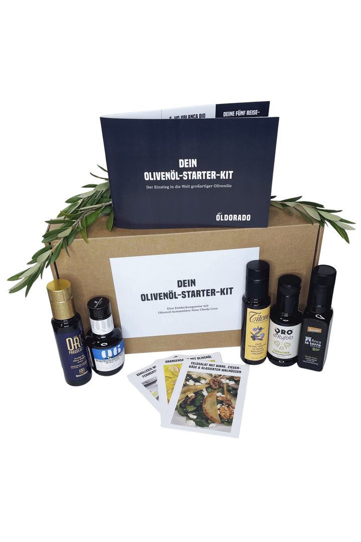 Olivenöl-Starter-Kit: Der Einstieg in echtes Olivenöl.