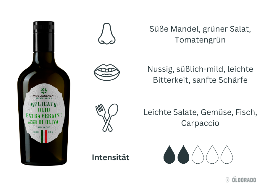 Delicato Bio Olivenöl aus Sizilien
