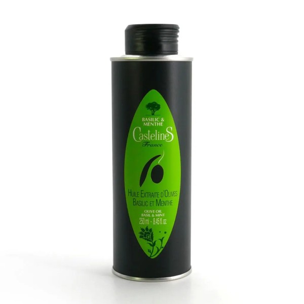 Basilikum und Minze - BIO Olivenöl von Moulin Castelas